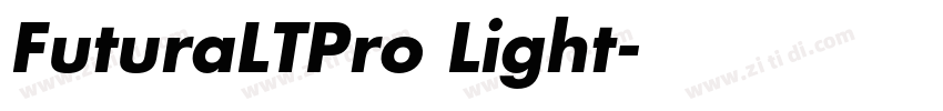 FuturaLTPro Light字体转换